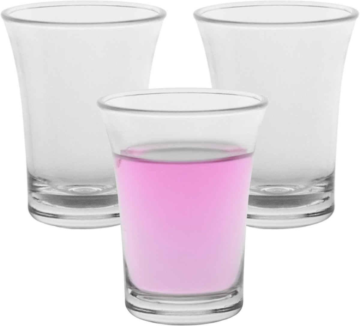 MPDrink Shotglas - 10x - SAN kunststof - 2,5 cl - onbreekbaar - herbruikbaar - shotglazen
