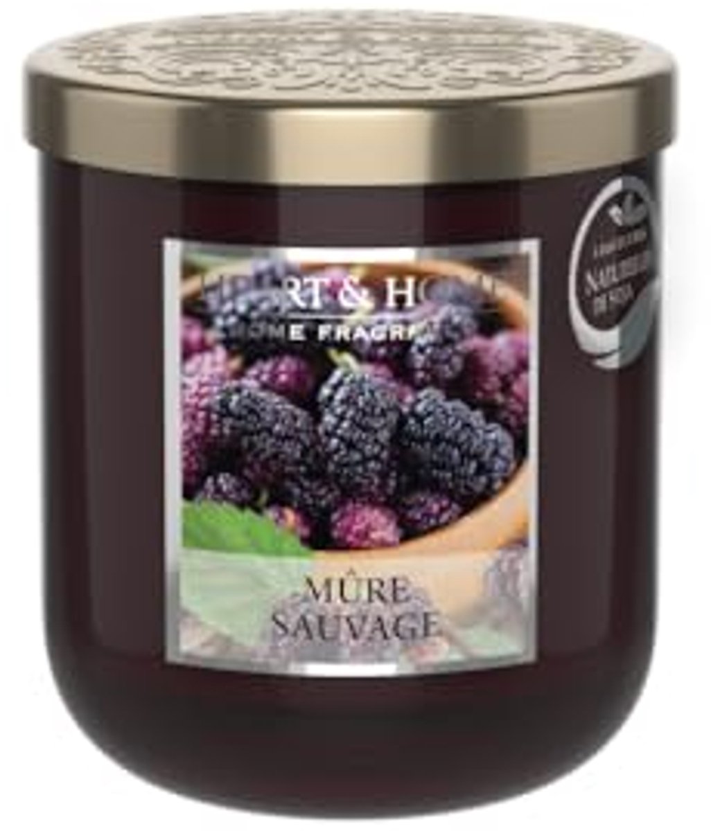 Natuurlijke Sojawas Geurkaars - Klein Glas Wilde Bramen - Brandduur 30 Uur - Perfect Cadeau en Decoratie voor Thuis