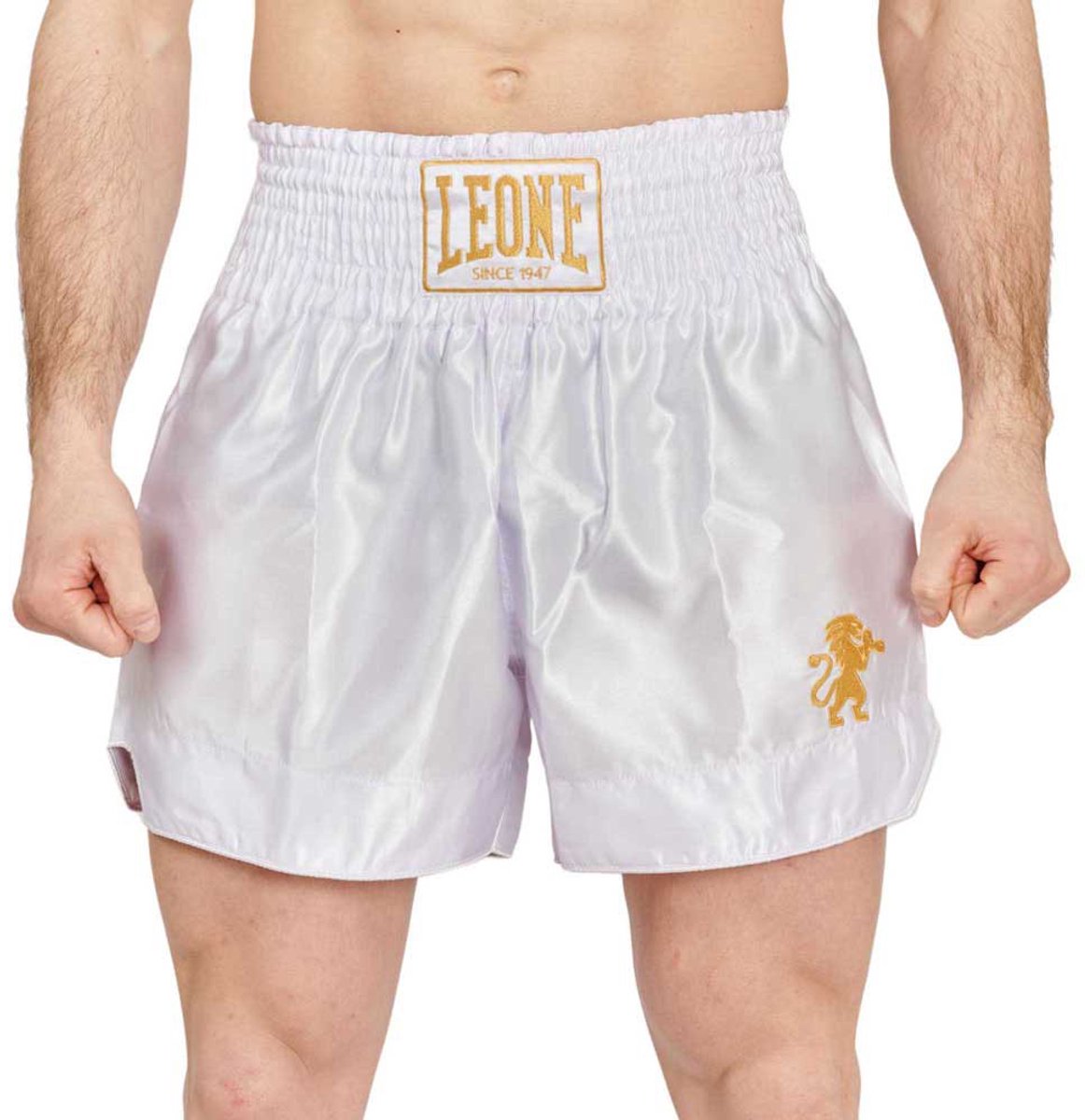 Leone1947 Basic 2 Thaiboksbroekjes Wit XL Man