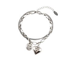 Sorprese Armband - Silver Secret - 925 Sterling Zilver Bedelarmband voor Dames - Verstelbaar - Model P