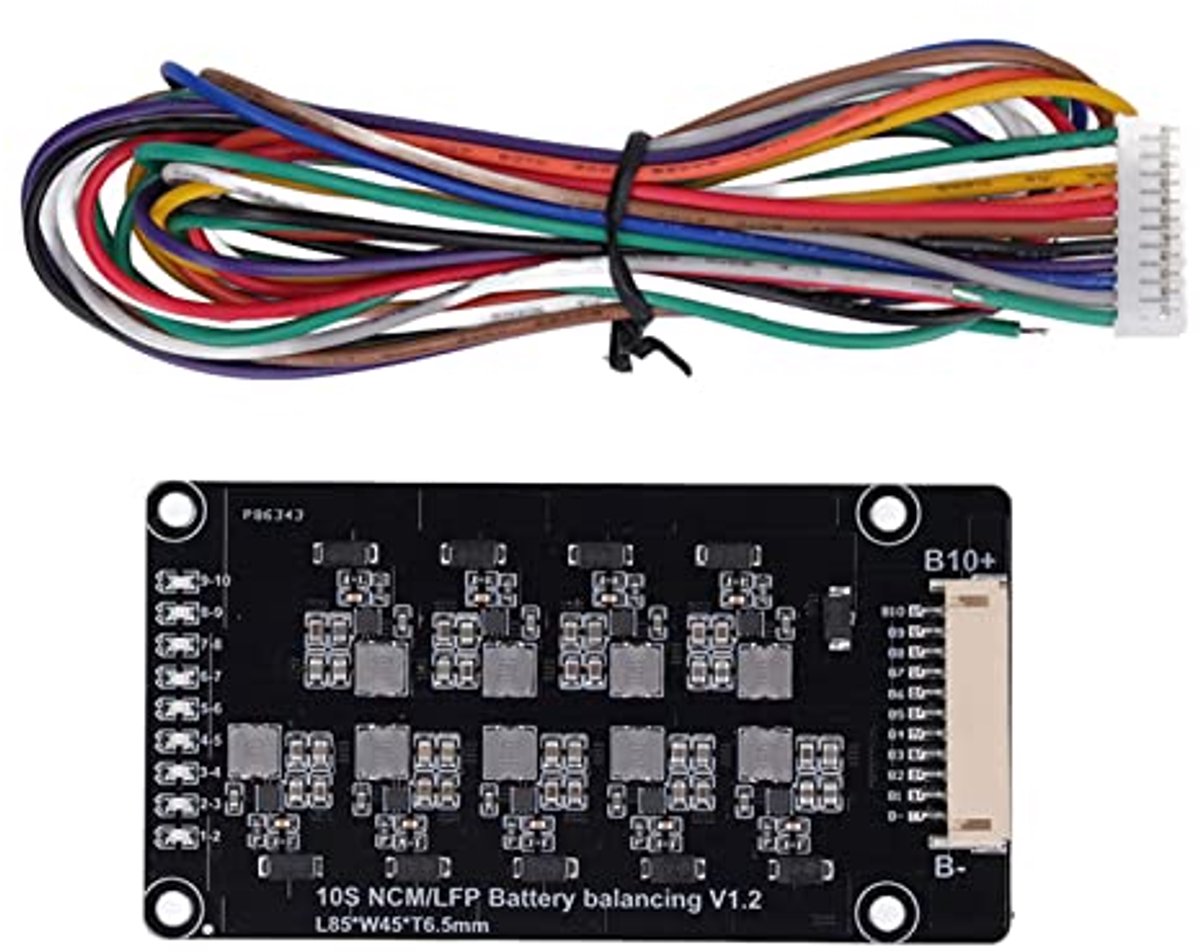 10S 1.2A Capacitor Active Equalizer Balancer Lithium Battery Balance Active Energy Transfer for Battery Group Balancer