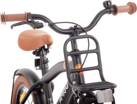 AMIGO 2Cool Jongensfiets 14 Inch - Kinderfiets voor 3 tot 5 Jaar - 95-110 cm - Zwart - met Zijwieltjes van AMIGO — afbeelding 4
