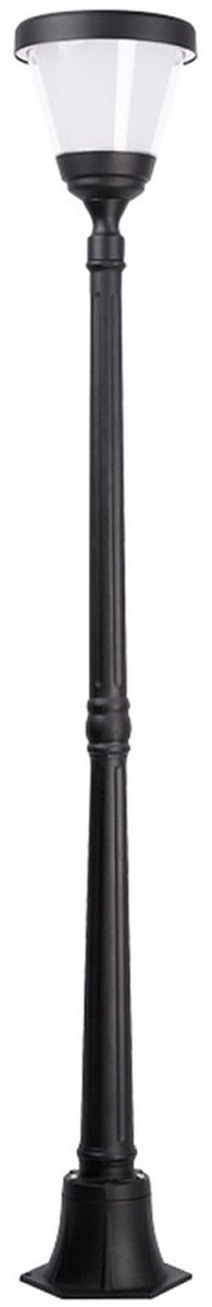 Iplux® - Oslo - Hoge Solar Lantaarn 160cm - Warm wit - Lamp op zonne-energie