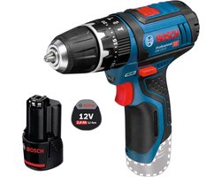 Bosch accuklopboormachine GSB 12V-15 / 1x 2,0 Ah accu