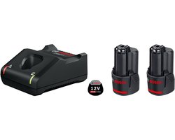 Bosch Professional Starterset 2x GBA 12V Accu 3.0Ah + Snellader GAL 12V-40 - 1600A019RD