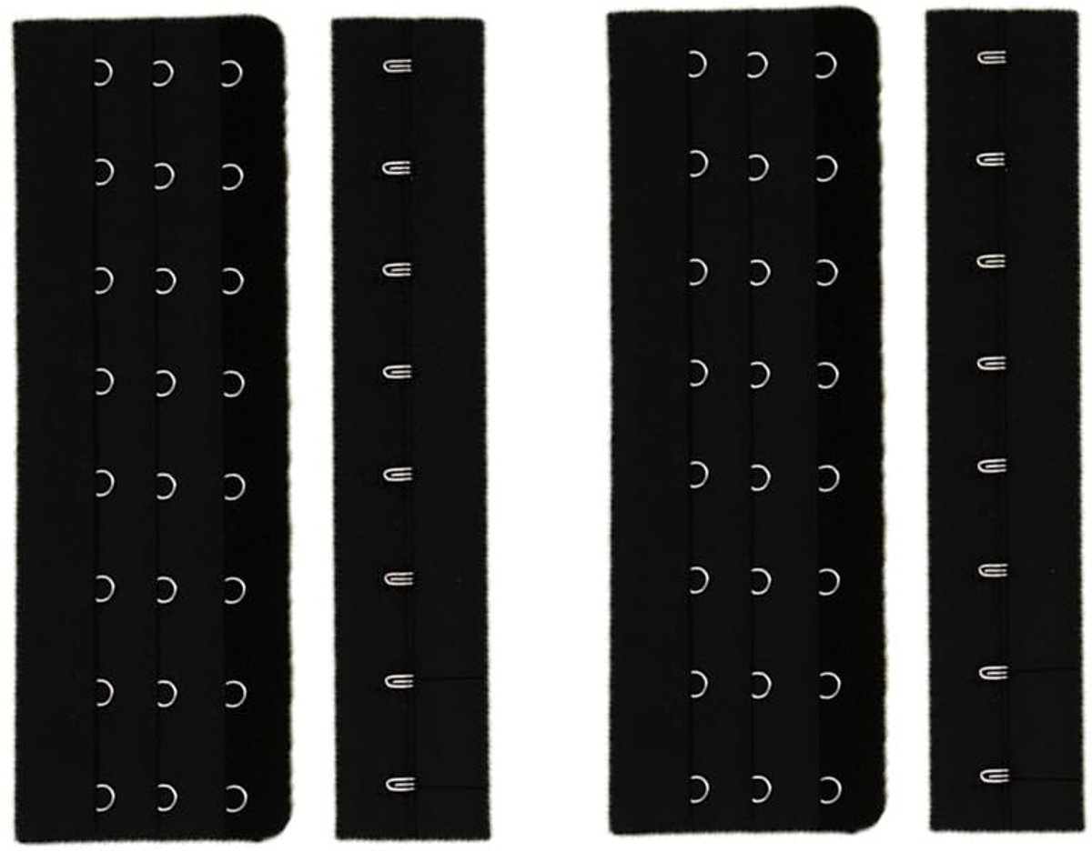 Bra Extender, 8 Pieces, Bra Extension, 3 Rows with 8 Hooks, Bra Extender, Soft and Comfortable Bra Hooks, Replacement Underwear, Extension Women, Bustiers Shapewear, Waist Corset