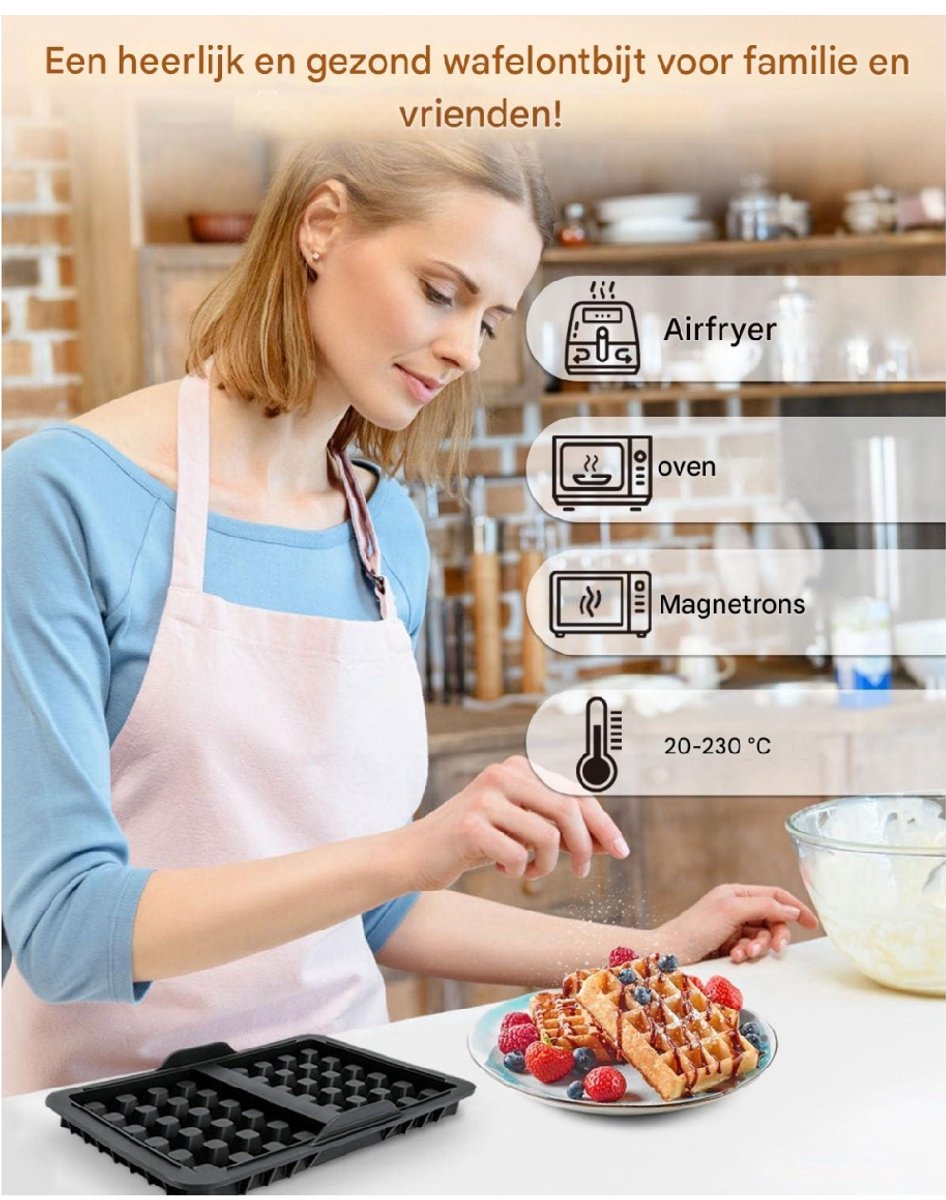 Wafels bakken in een wafelijzer of de oven? - Laura's Bakery
