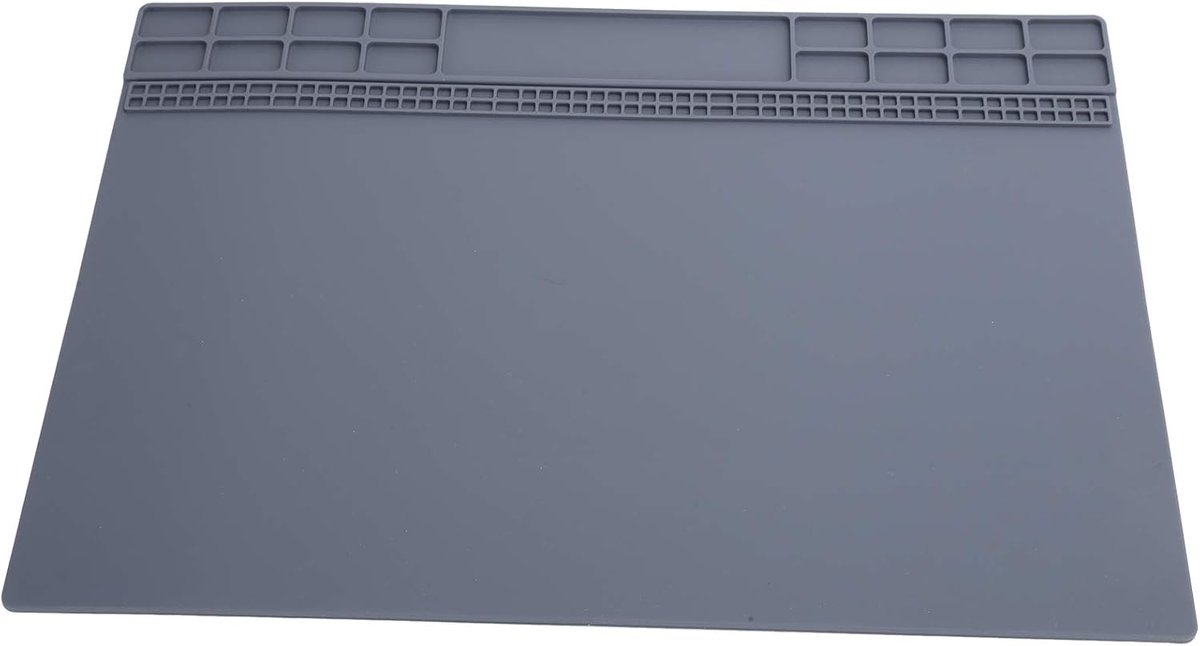 Cleaning Sticks voor Horlogemakers - Rubber Mat - Antislip Horloge Reparatie Tafel Pad - Onderhoud Accessoire - Grijs - Ongeveer 35x25cm - 13.8x9.8in