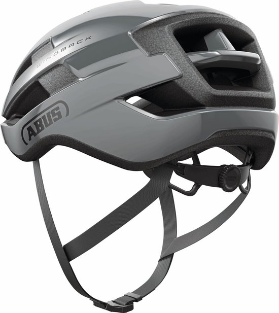 Fietshelm ABUS WINGBACK race grey M - 54-58 cm - grijs - Geschikt voor gebruik op racefietsen - gravelbikes - 240 g