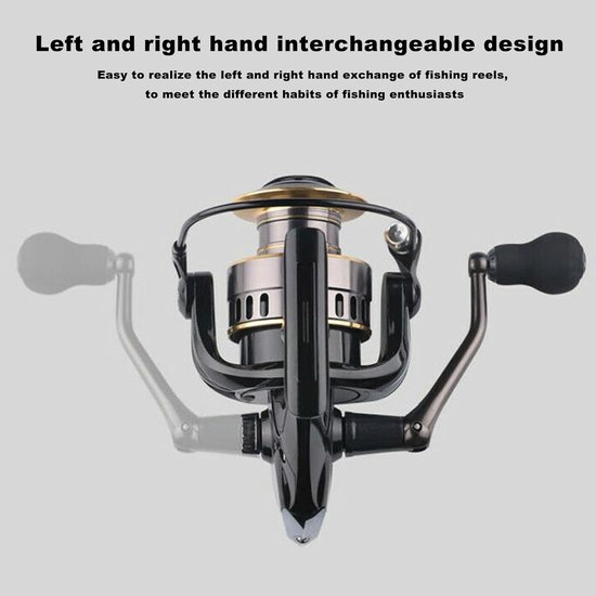 Spinning Fishing Reel - Rapid Angel - 12+1 BB RVS - Ultra Smooth en Krachtig - Voor Zoet- en Zoutwater Vissen - Maximaal 10 kg — afbeelding 3