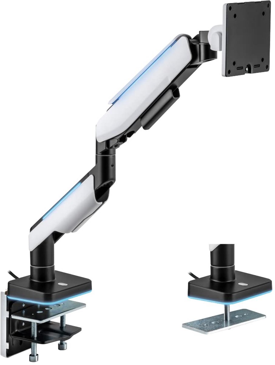 Azomor® Verstelbare monitorhouder met verlichtingseffect voor schermen tot 49 inch