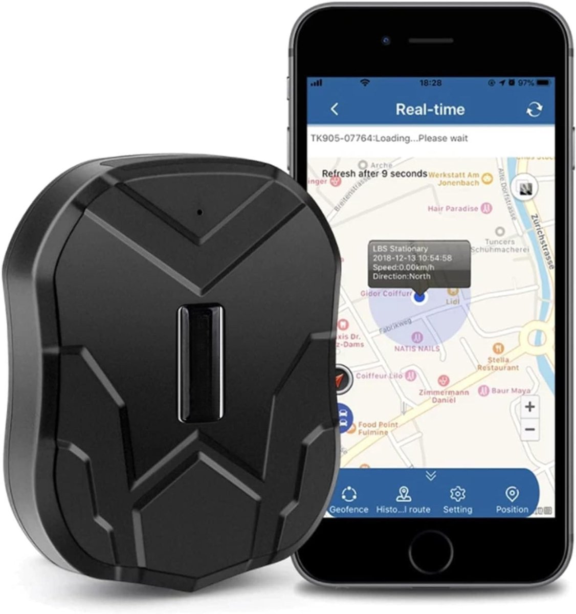 MMP®GPS Tracker auto - GPS Tracker - GPS Trackers - Zwart - 9cm x 8cm x 3cm