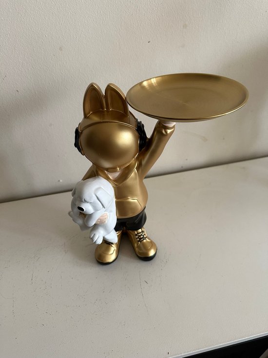 Goodyz - Ruimtevaart - Astronaut - Astronauten - met hondje - en dienblad - 45cm