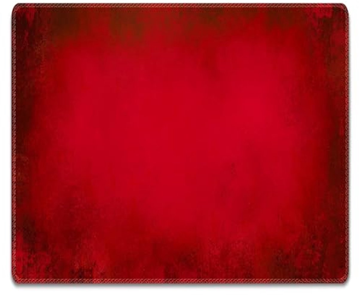 Muismat 36 x 25 cm - Rood, Anti-slip, Stoffen Mouse Pad voor Gaming en Kantoor