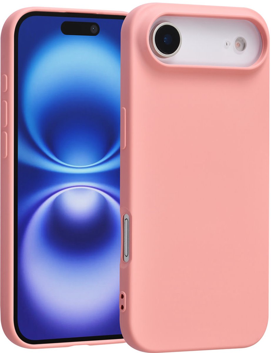 TUNIQ Back cover voor iPhone 17 Air - Zalmroze - Slank Design - Verhoogde Cameraring
