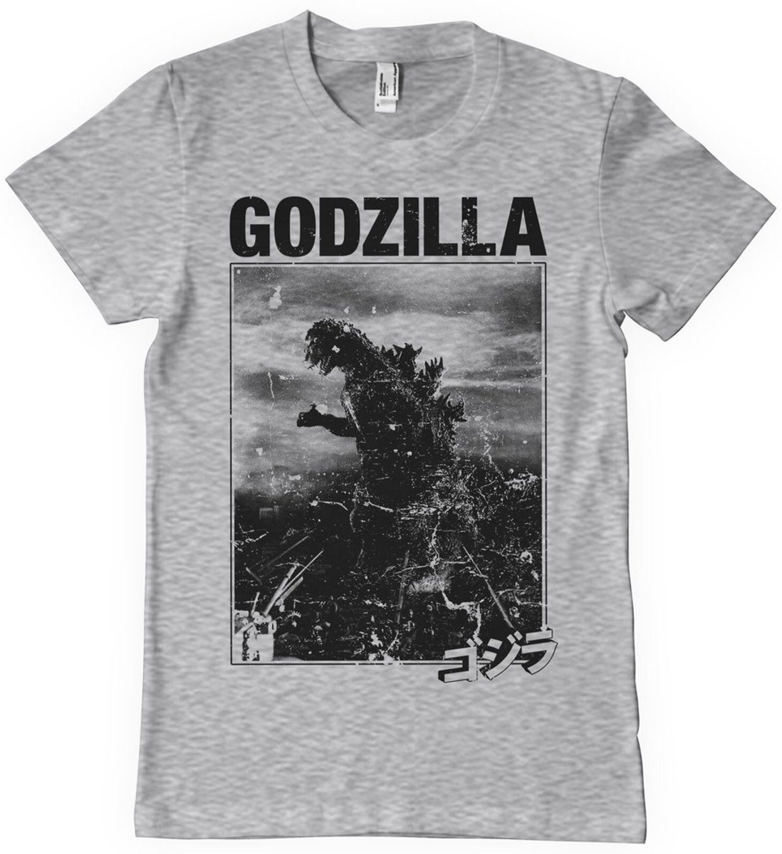 Godzilla Vintage T-shirt, heathergrijs