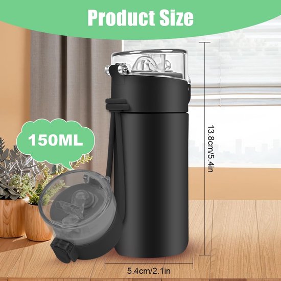 Bouteille d'eau isotherme en acier inoxydable à double paroi pour sports de plei