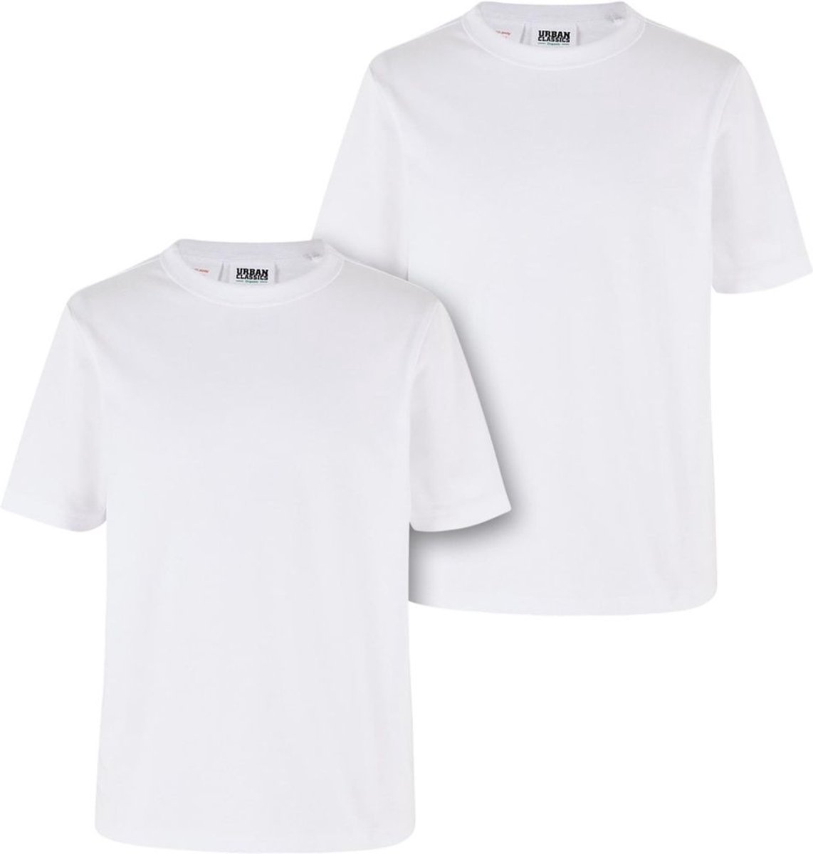 Urban Classics Organic Basic Kinder T-shirt Kids 134/140 Wit