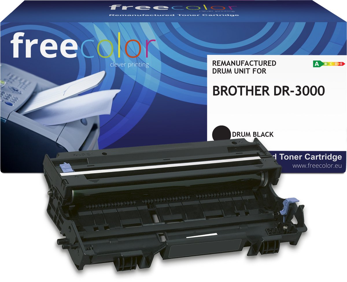 Freecolor - Vervangt Brother DR-3000 Drum - Zwart - 20.000 pagina's - Compatible