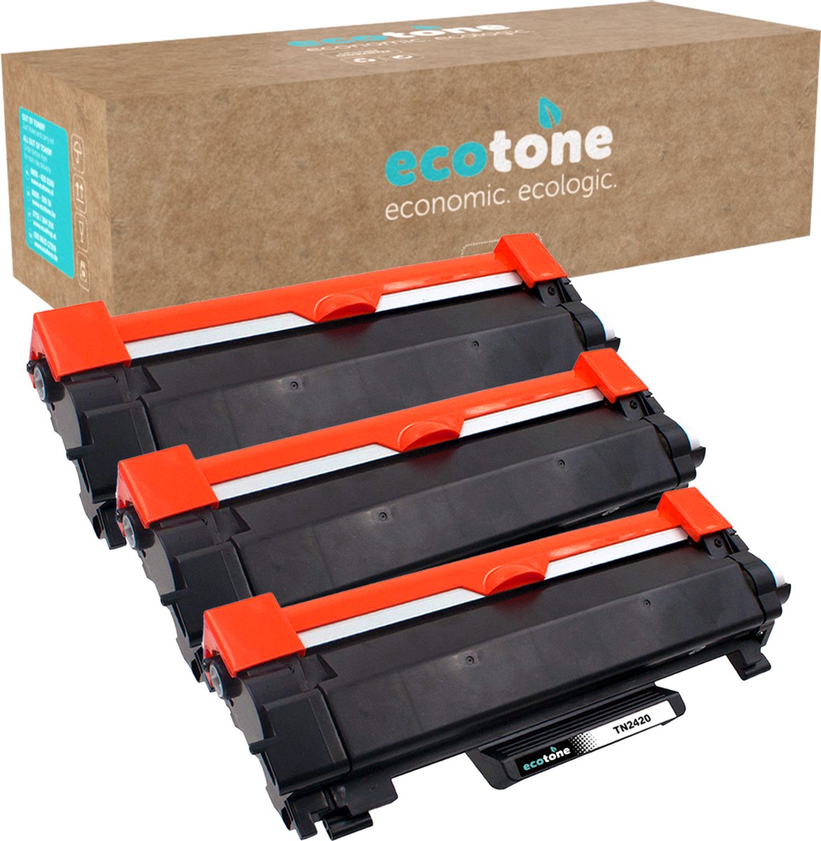 Ecopack (Replaces Brother TN-2420 toner) 3xBL - (BL 3x3000 Pages)