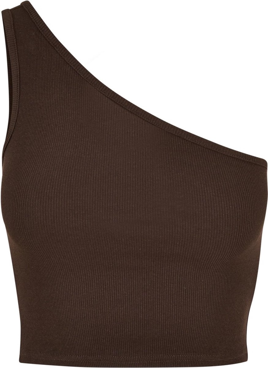 Urban Classics Asymmetric Crop top XL Bruin