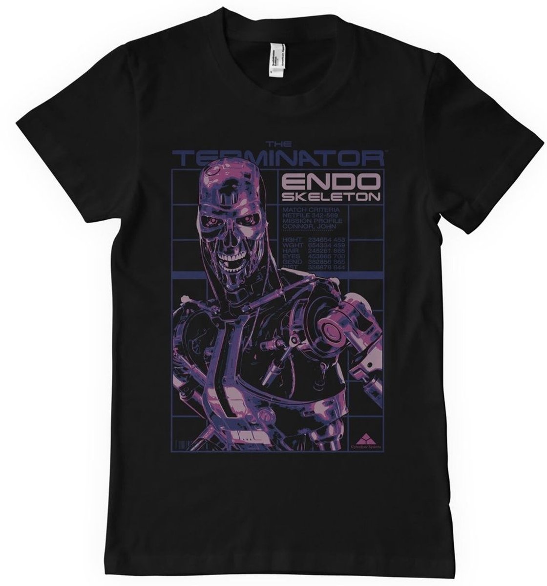 Terminator Endoskeleton Big Tall T-Shirt CLC-1-TERM008-H68-10 Black-3XL