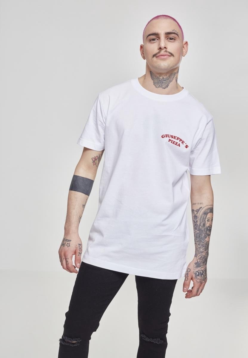 Mister Tee T-Shirt Giuseppe’s Pizzeria Tee -XXL Wit
