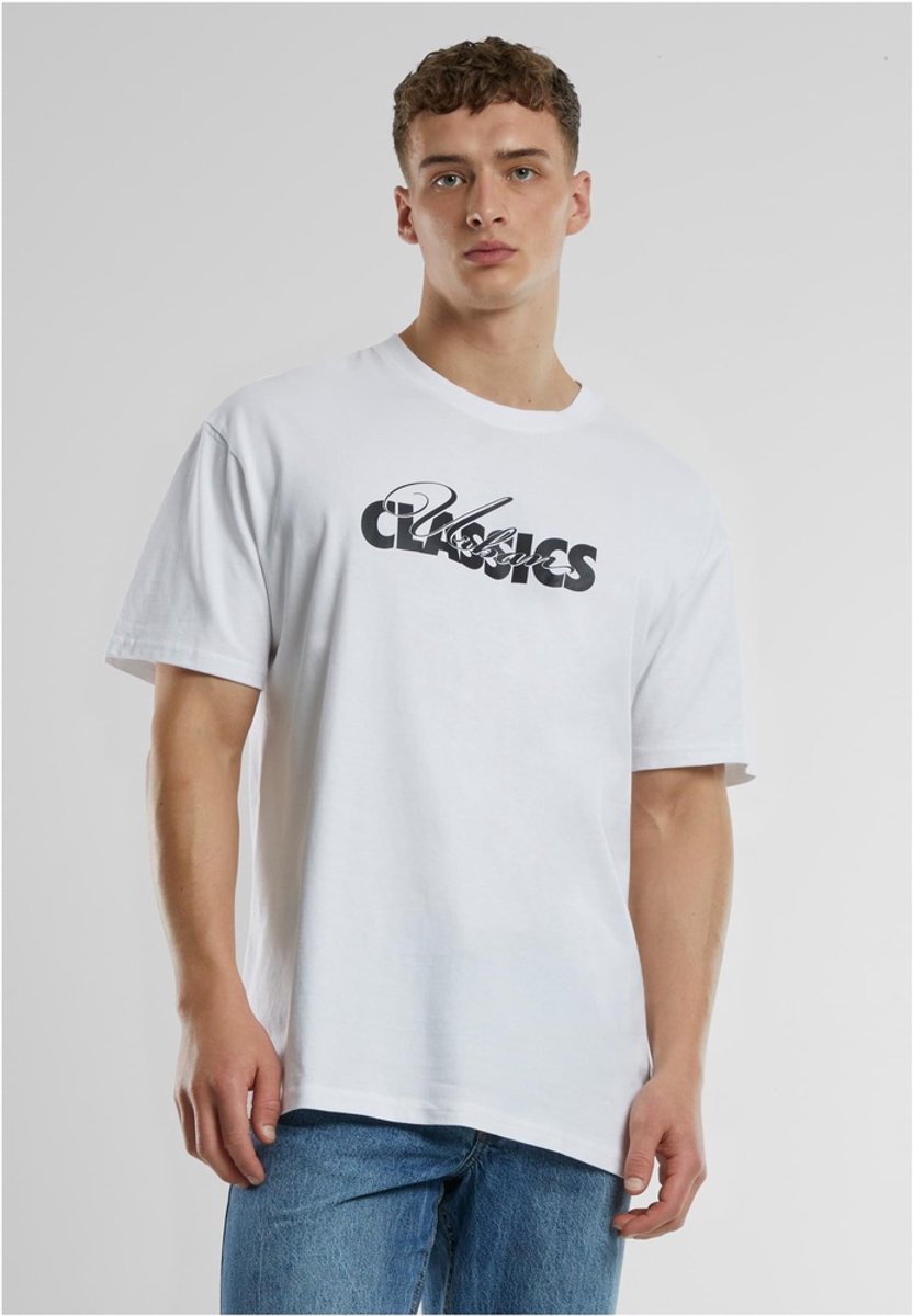 Urban Classics UC Cursive Bold Logo Heavy Oversized Heren T-shirt M Wit
