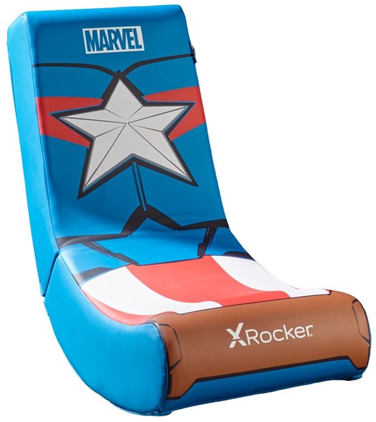X-Rocker Gaming Stoel Marvel Captain America Blauw 6-12 jaar - X-Rocker - €84,99