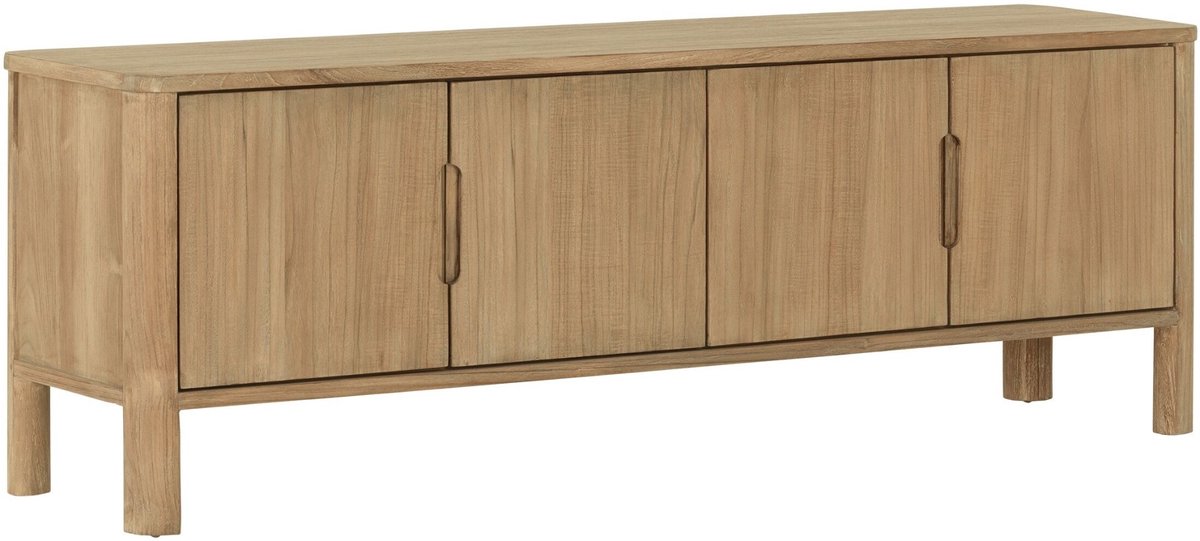 DTP Home TV stand Forte, 4 doors,55x160x40 cm, teakwood natural Naturel