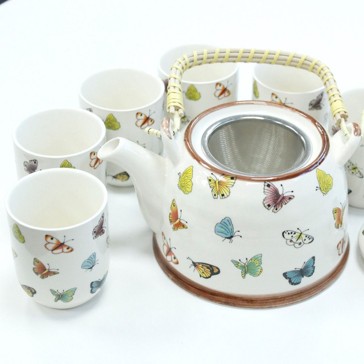 Kruidentheepotset - Vlinders - cadeau geschenkset vrouwen geschenkset mannen