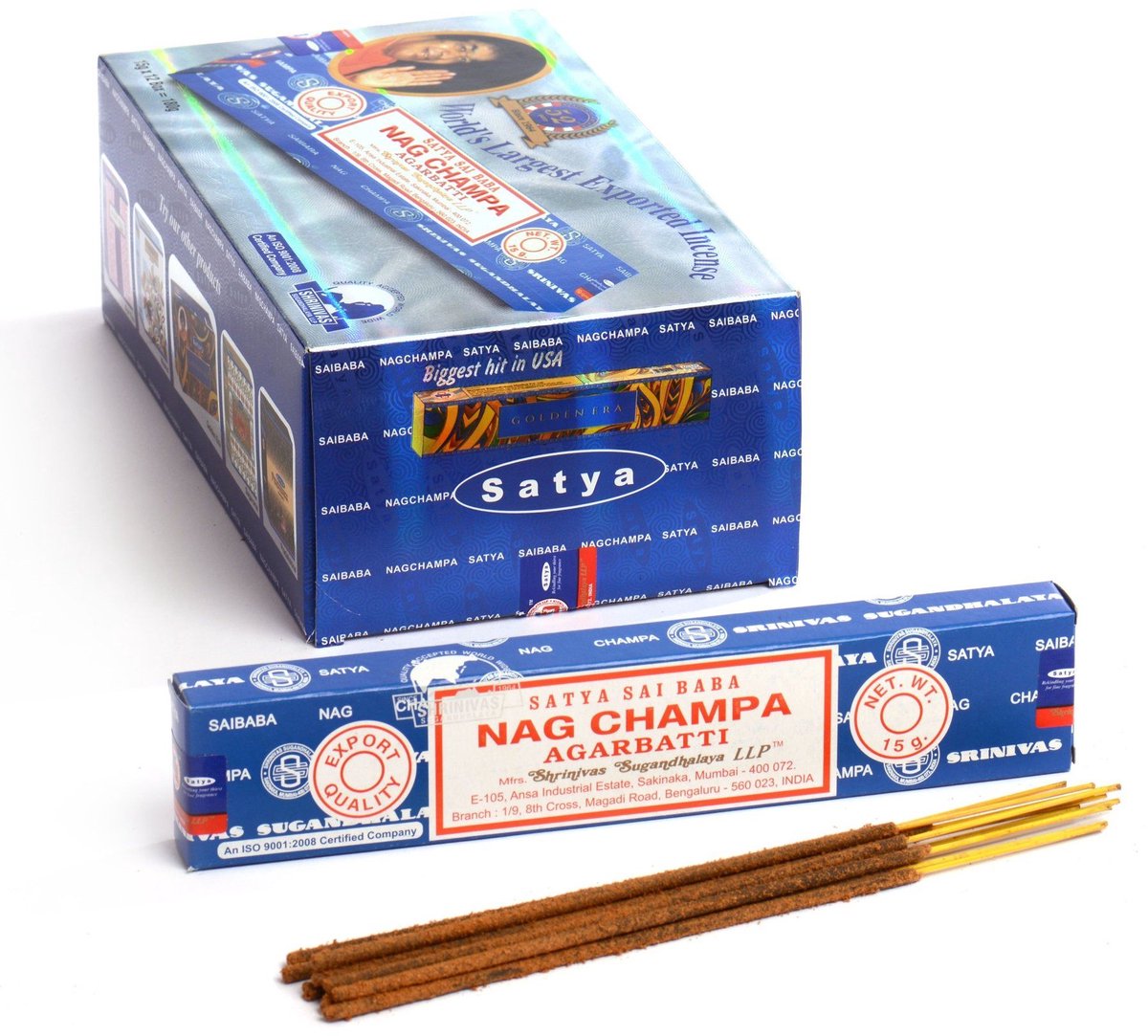 Satya nag champa wierook - 12x15 gram