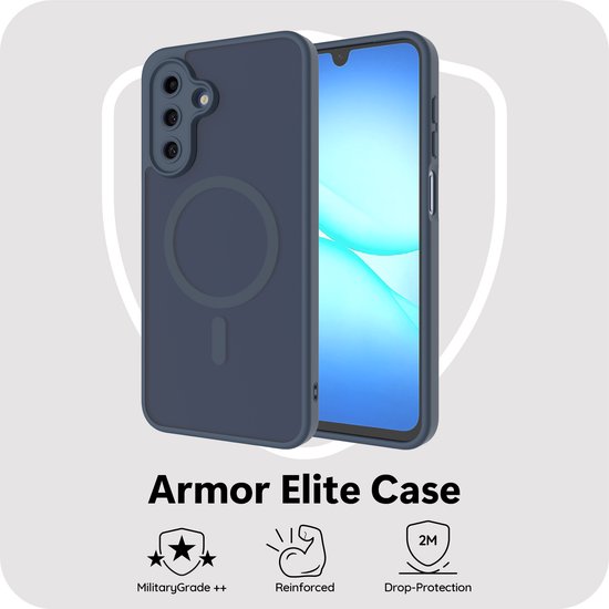 Étui Cazy pour Samsung Galaxy A17 - Compatible MagSafe - Coque arrière de qualité militaire - Blauw