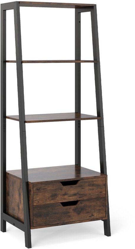 Zijkantbeeld Van Een Realistische Kast Met Twee Deuren Onderaan En Open Planken Bovenop 139229320