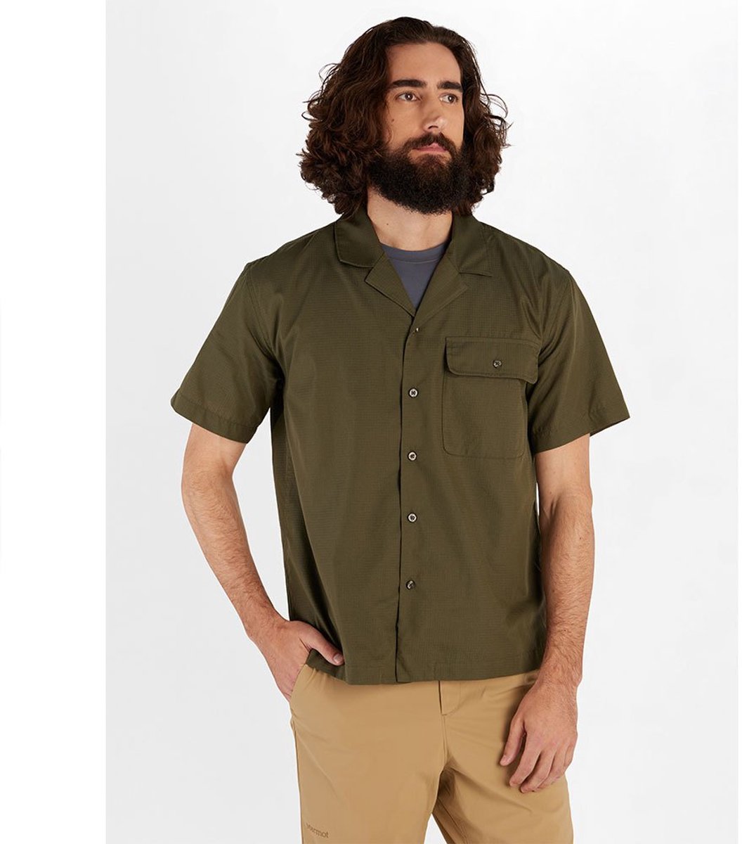 Marmot Muir Camp Overhemd Met Korte Mouwen Groen XL Man