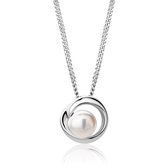 Collier Miore en argent pour femme avec perles d'eau douce en Argent 925 - Collier hypoallergénique - Collier fait main avec pendentif