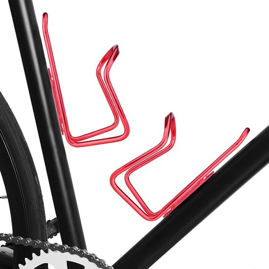 1-Pack - Lichtgewicht aluminium - Bidonhouder voor buitenactiviteiten (rood) - Fietsaccessoires — afbeelding 3
