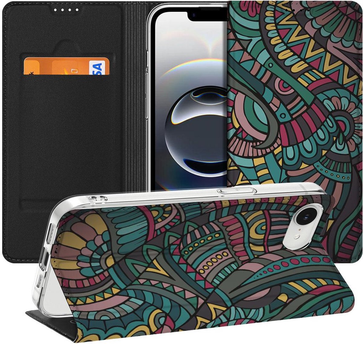 Apple iPhone 16e/17e Hoesje met Magneet Aztec