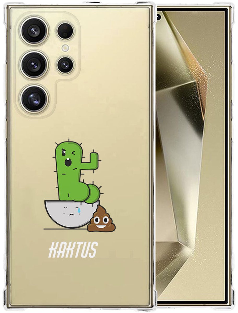 Samsung Galaxy S25 Ultra Hoesje - Cactus Poo TPU Antishock