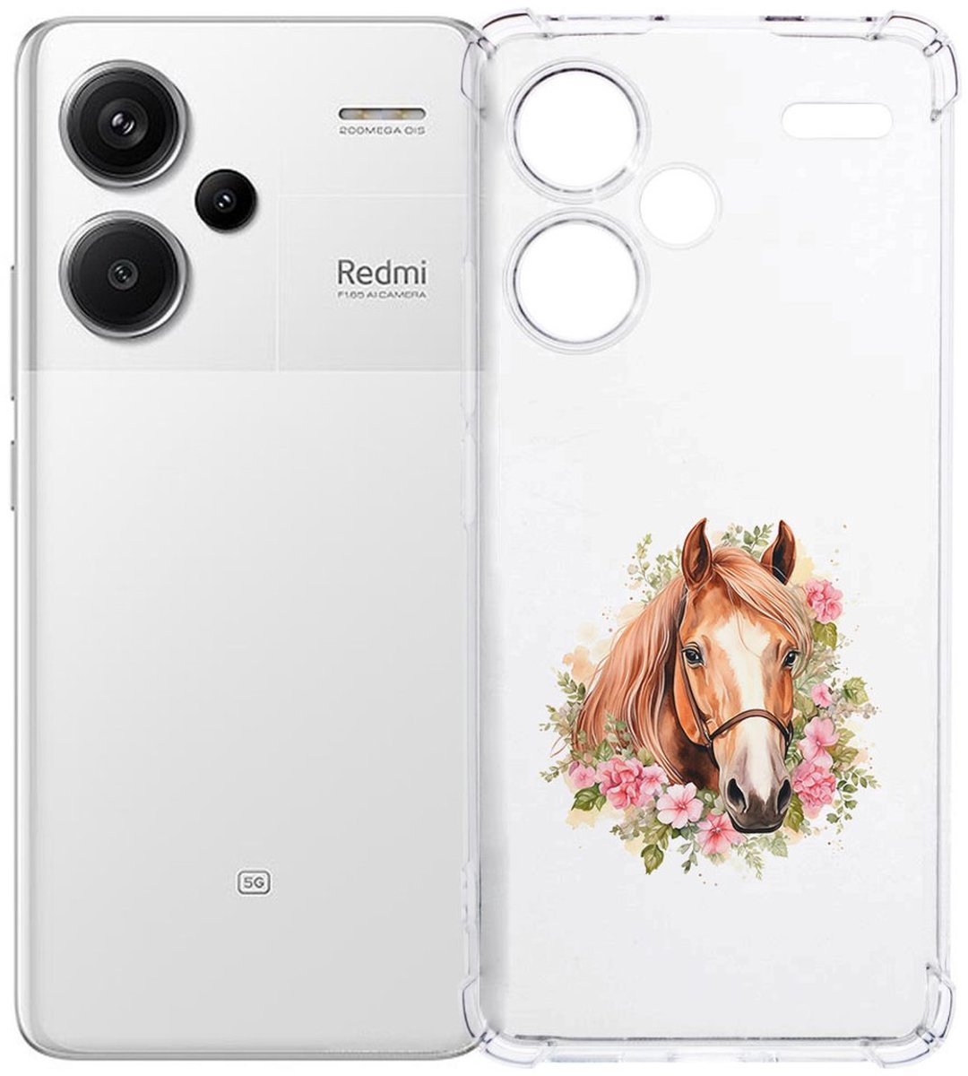 Xiaomi Redmi 13 Pro Plus Hoesje - Paard TPU Antishock