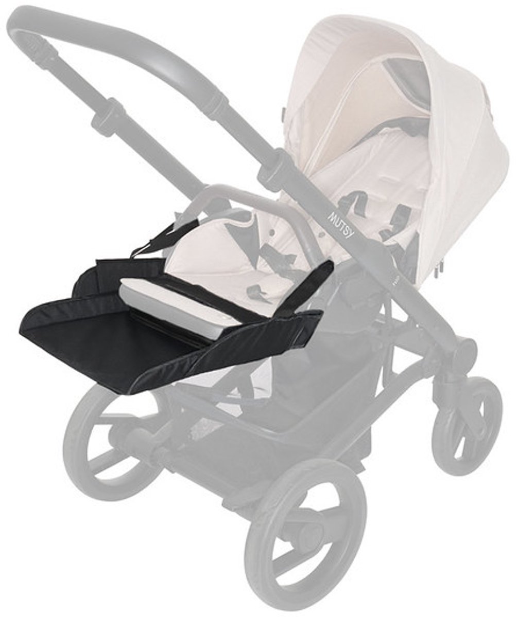 Dooky Buggy Seat Extender - Verlengt zitvlak met 40cm - Zwart - Universeel, past op de meeste buggy's