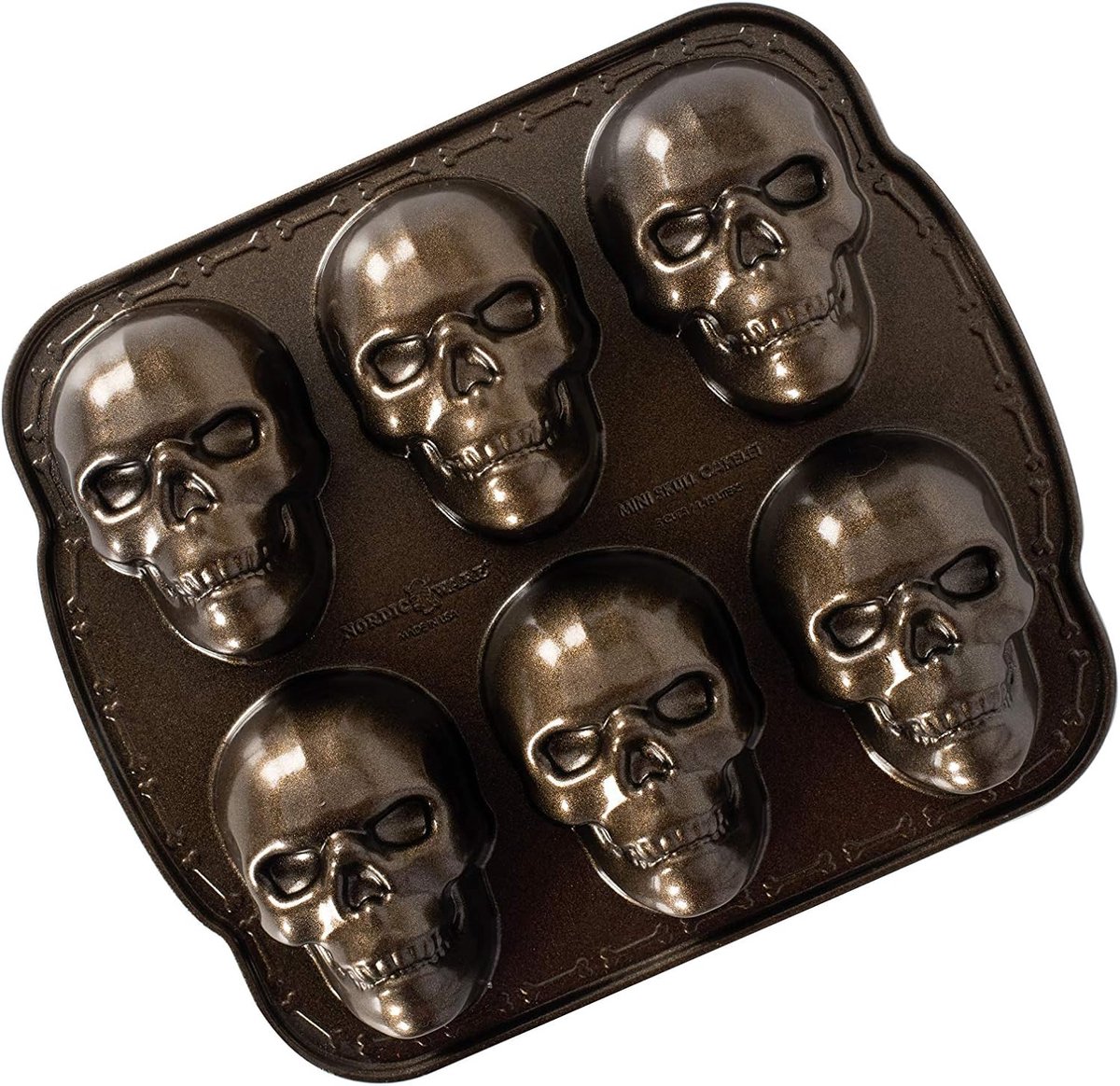 Cakepan - Gespierde Schedel - 29.85 x 25.4 x 5.08 cm - Halloween Decoratie