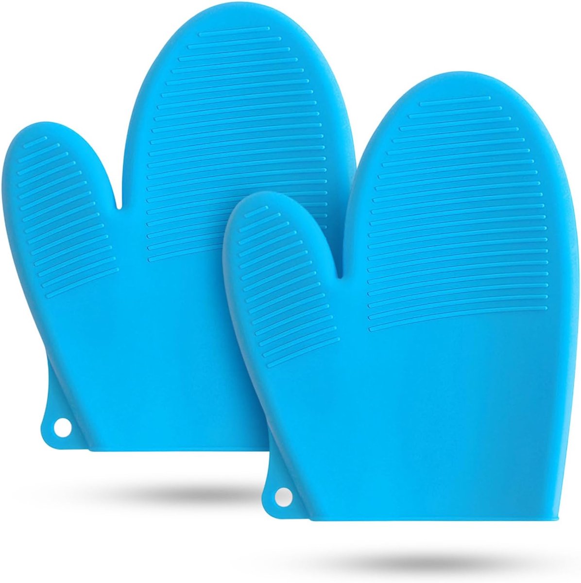 Pannenlap - Siliconen - Set van 2 stuks - Warmtebestendig - Hittebestendig - Ovenwanten - Ovenhandschoenen - Keuken - BBQ - Anti-verbrandingshandschoenen - antislip rubber - hoge temperatuur - anti-hete handschoenen - Blauw