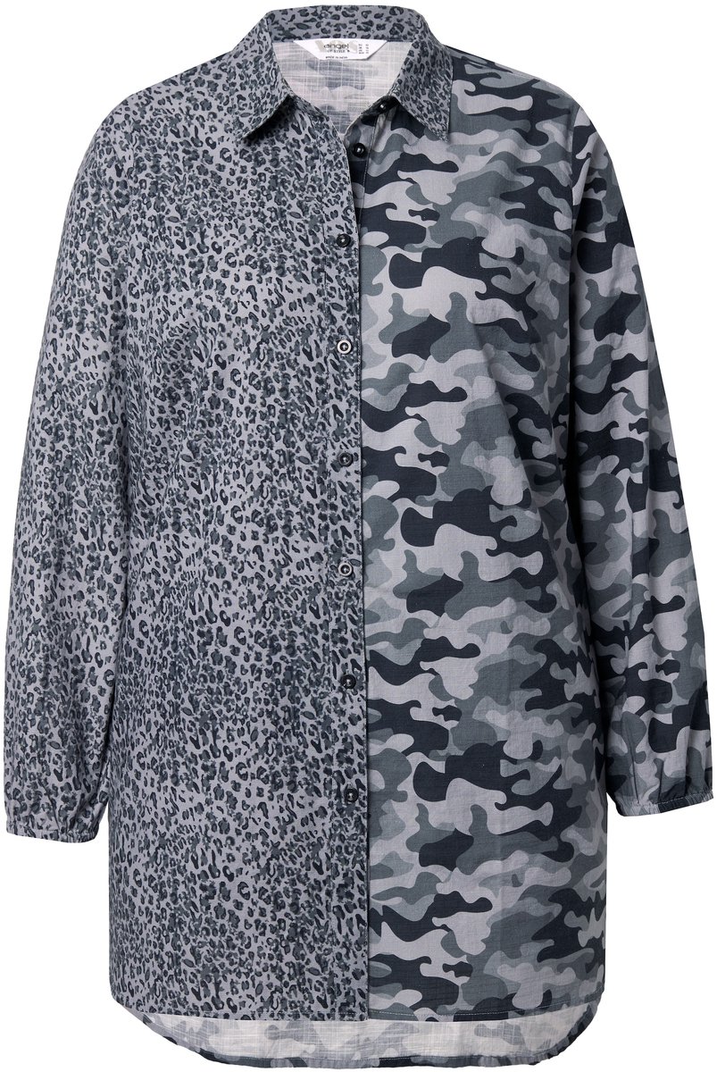 Angel of Style - Dames - Lange blouse straight fit - Zwart - Maat 50