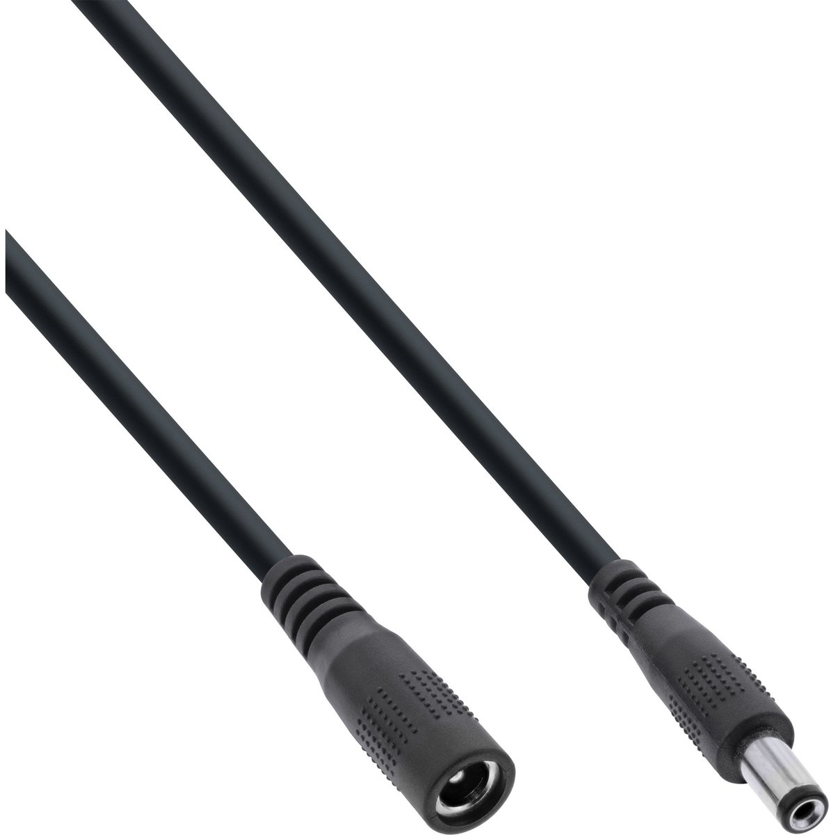 DC verlengkabel | 5,5 x 2,1mm | max. 140W | AWG18 | zwart | 3 meter