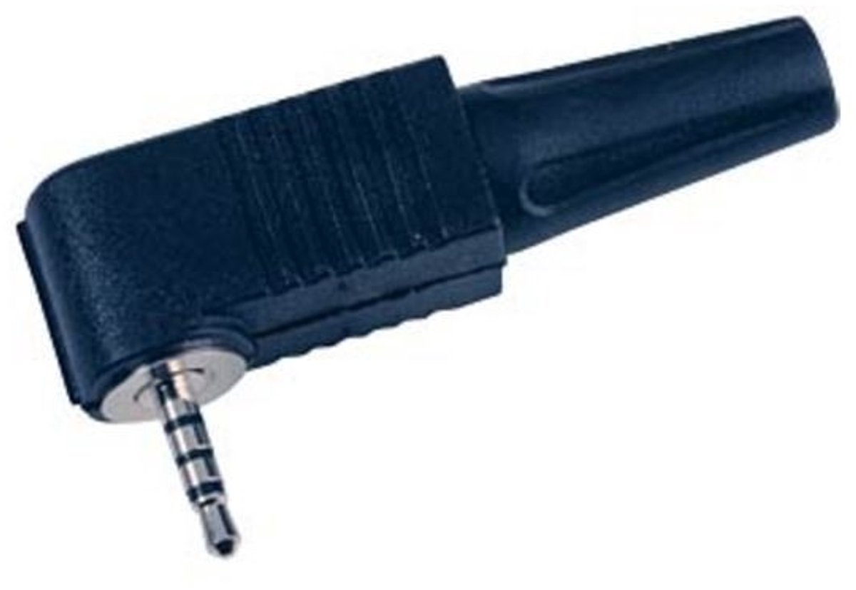 Haakse 2,5mm Jack (m) connector - 4-polig