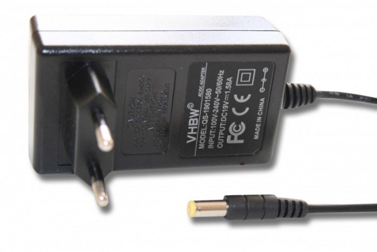 Notebook lader 19V / 1,58A / 30W - 5,5mm x 1,7mm voor o.a. Acer, Dell en Packard Bell