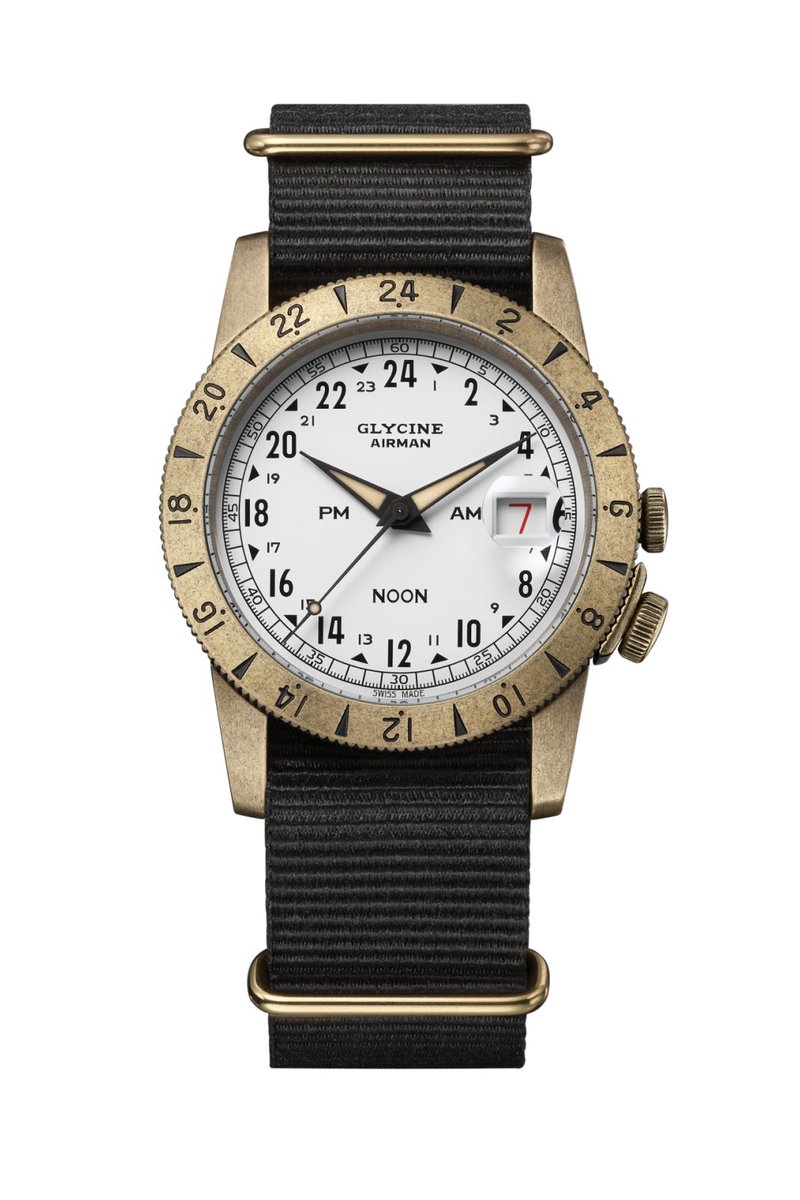 Glycine GL0378 - Airman Vintage Noon PURIST 40