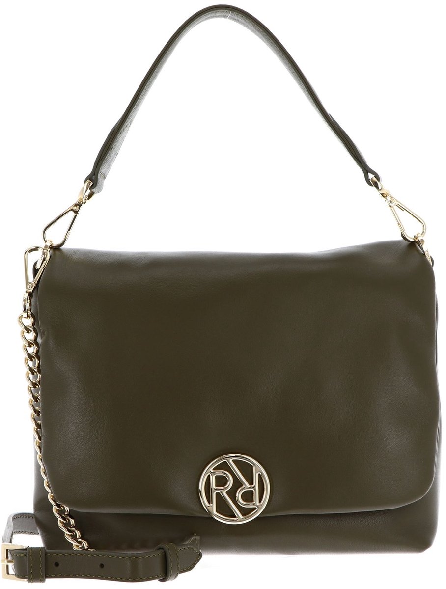 ROECKL Leren schoudertas Soho Crossover Small Moss olijfgroen