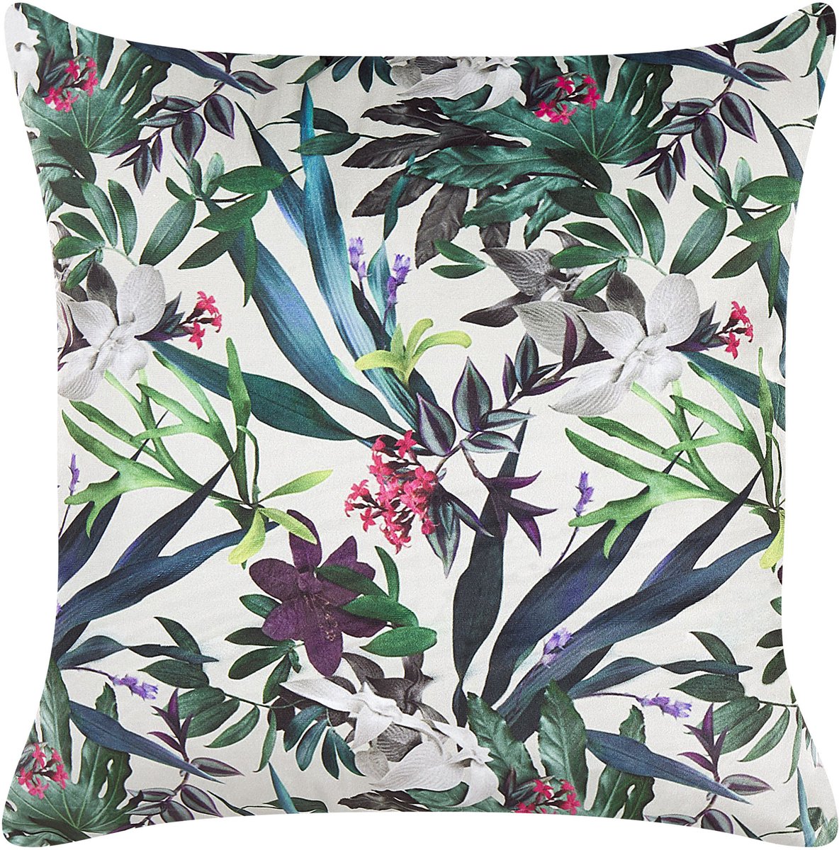 Beliani GASTERIA - Sierkussen - Groen - 45 x 45 cm - Fluweel